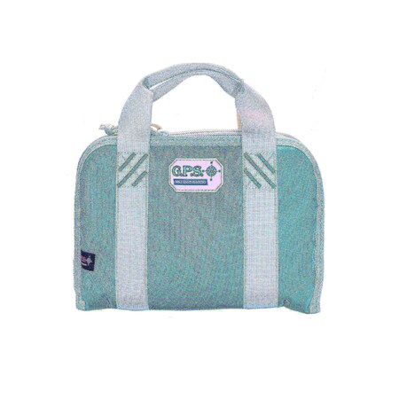 G Outdoors G.P.S. Double in.Compact Pistol in. Case - Robin Egg Blue GPS-1110PCRB